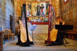 Koncert na dwie harfy w kociele pw. w. Leonarda w Lipnicy Murowanej 