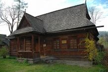The complex of Goral wooden buildings in Zakopane